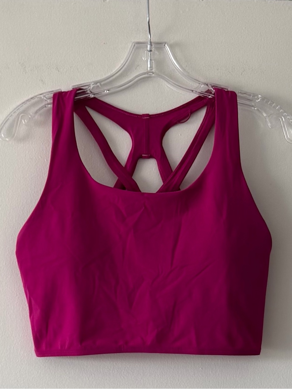 Lululemon Stash It Bra Medium Support B/C Cup Vivid Plum Magenta Pink Size 10